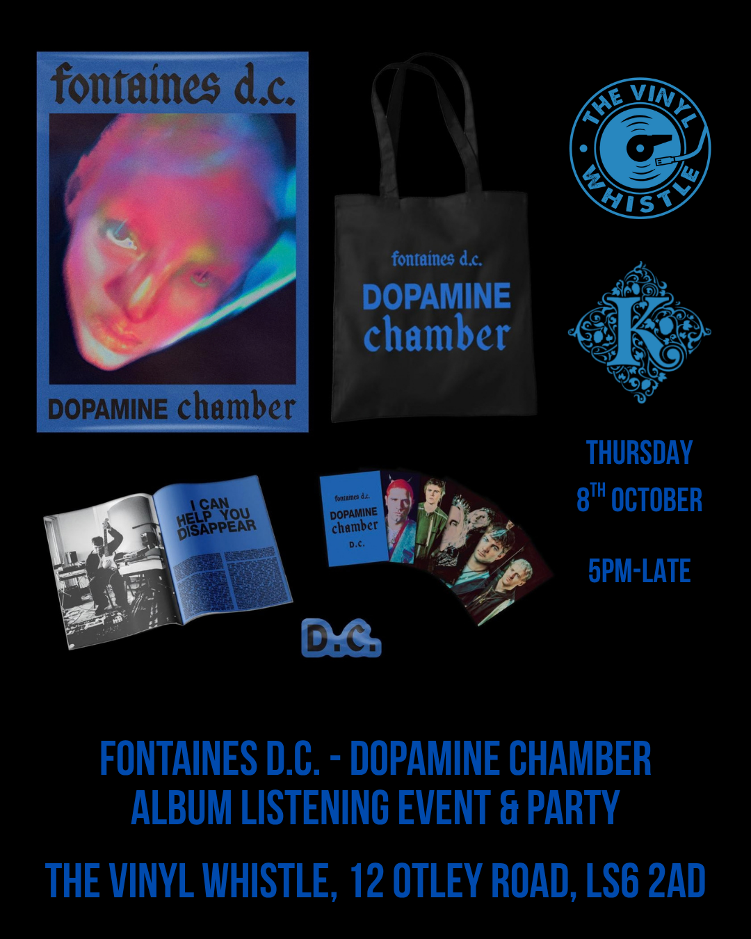 Fontaines D.C. - Dopamine Chamber | Official Album Listening Event & Party | Thu 8th Oct | 5pm