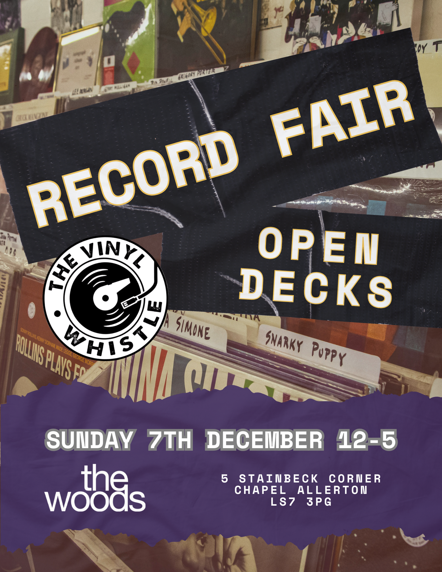 Sun 7th Dec | Open Decks @ The Woods, Chapel Allerton
