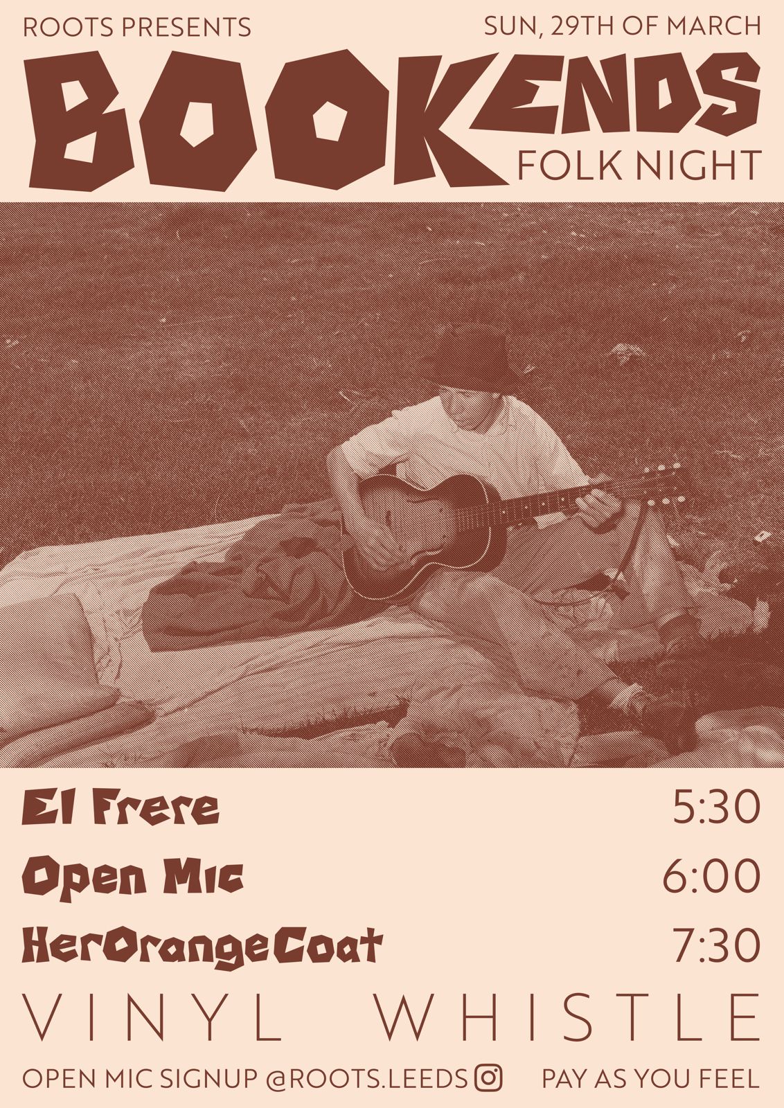 Bookends Folk Night | Sun 29th Mar | 5pm