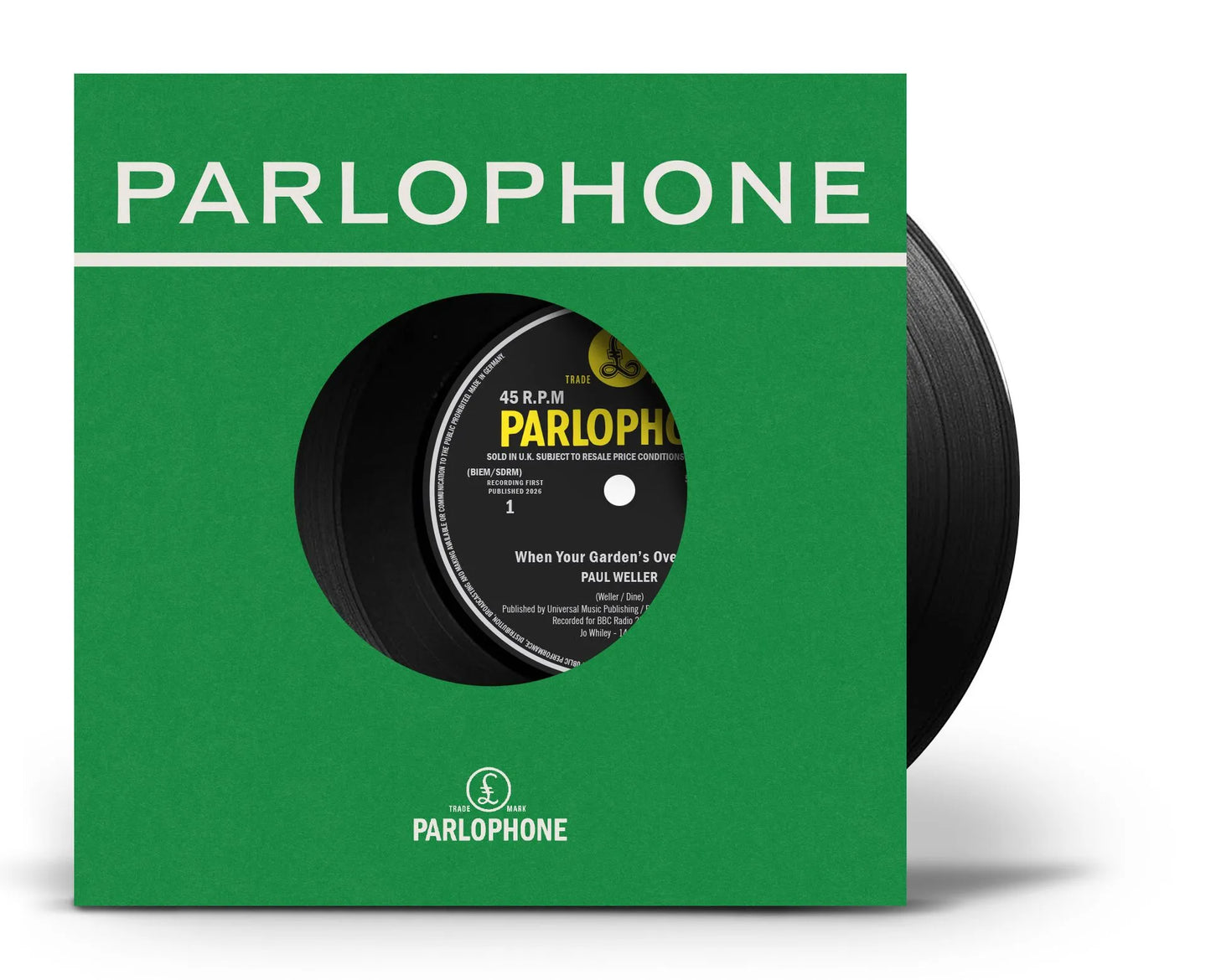 RSD26 - Paul Weller - When Your Garden's Overgrown (Live at the BBC)/Boy About Town (Live at the BBC)