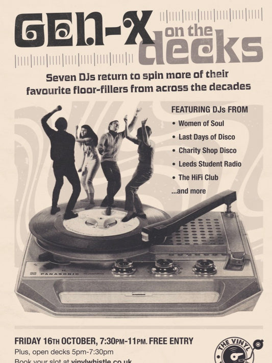 Fri 16th Oct | Gen-X & Boomers on the Decks & Open Decks | 5pm